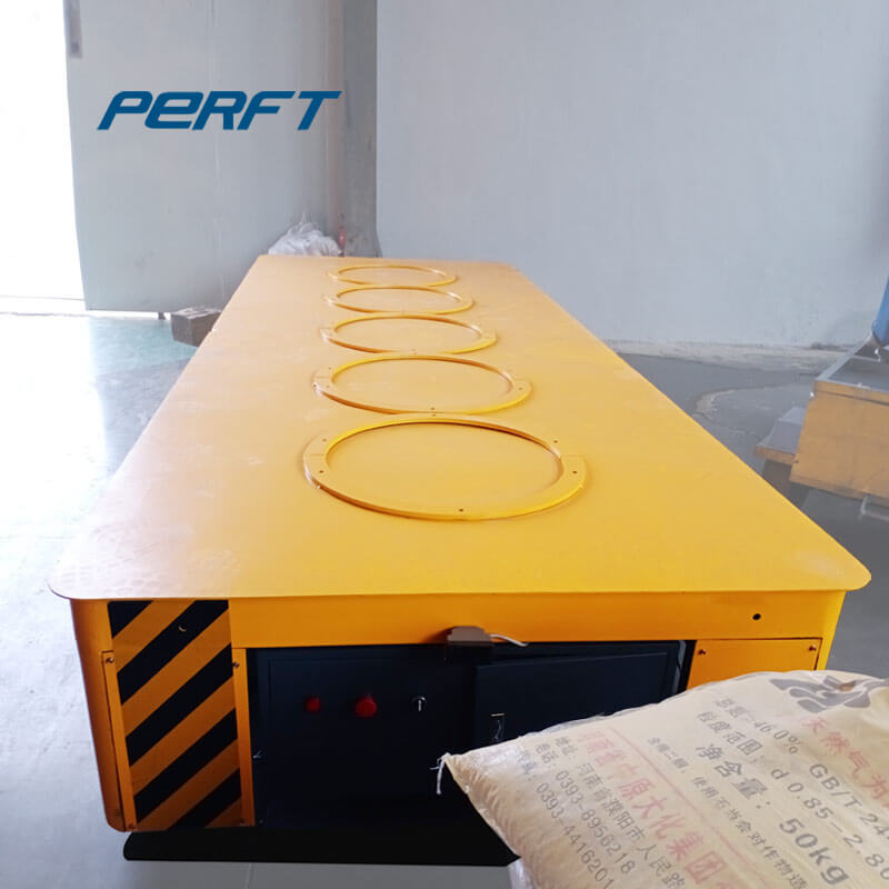 China Heavy Duty Platform Steerable Motorized Trackless Transfer Vehicle on Cement Floor - China Motorized Transfer Vehicle, Trackless Transfer 